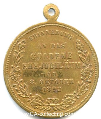 Photo 2 : MEDAILLE 1892 zur Erinnerung an das goldene...