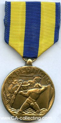 NAVY EXPEDITIONARY MEDAL. Bronze 35mm am Band mit...