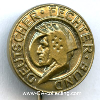 DEUTSCHER FECHTER-BUND. Mitgliedsabzeichen. Bronze. 13mm...