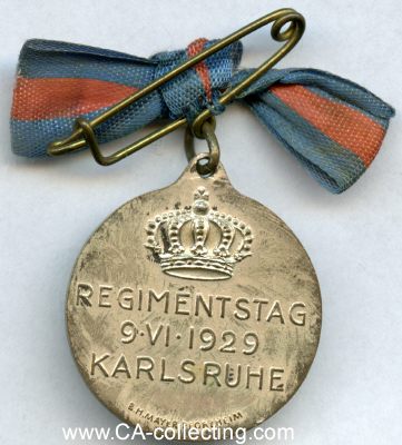 Photo 2 : KARLSRUHE. Medaille zur Denkmalsweihe der Badischen...