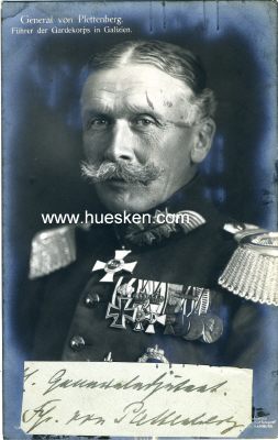 PLETTENBERG, Karl Freiherr von. Preußischer General...