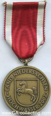 NIEDERSACHSEN. Hochwasser-Katastrophen-Medaille 2002....
