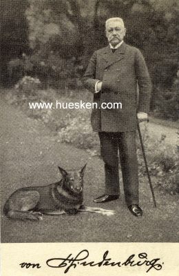 PHOTO-POSTKARTE 'Reichspräsident von Hindenburg mit...