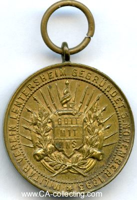 Foto 2 : LENTERSHEIM. Medaille des Militärverein Lentersheim...