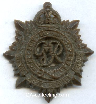 MÜTZENABZEICHEN II. WELTKRIEG 'Royal Army Service...