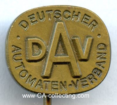 DEUTSCHER AUTOMATEN-VERBAND (DAV). Mitgliedsabzeichen....