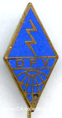 DEUTSCHER FUNKVERBAND (DFV). Mitgliedsabzeichen um 1970....