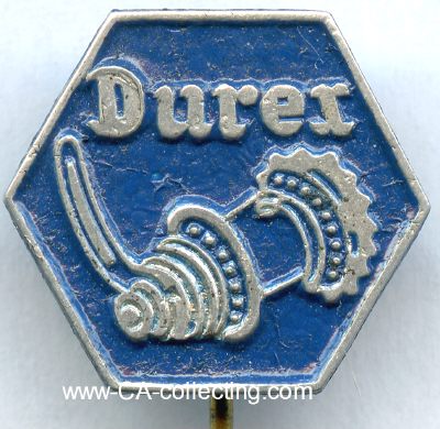 DUREX : COMPANY AND ADVERTISING STICKPINS, MEDALS & PROSPECTUS : Pins,  Stickpins & Badges - CA-Collecting and more, Christiane Arnal e.K.