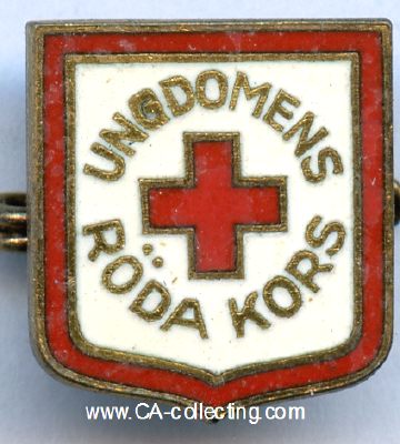 ABZEICHEN des Roten Kreuzes 'Ungdomens Röda Kors'....