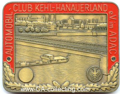 KFZ-KÜHLERPLAKETTE 'Automobil-Club Kehl-Hanauerland...