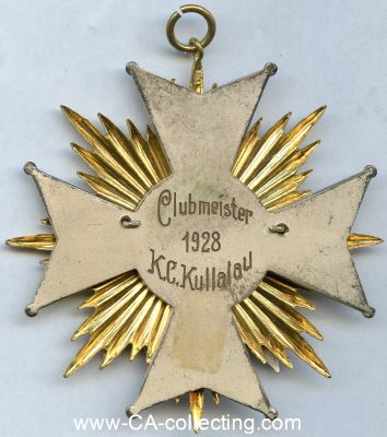 Foto 2 : KREUZ FOR CLUBMEISTER 1928. Großes, dekoratives...
