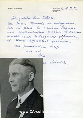 Foto 2 : SCHULTZE, Otto. Generaladmiral der Kriegsmarine, 1917...