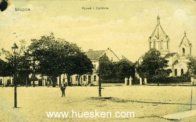 POSTKARTE STUPCA. 'Stupca Rynek i. Cerkiew'. 1914 als...