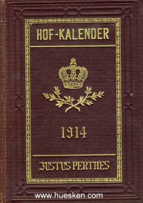 GOTHAISCHER GENEALOGISCHER HOFKALENDER 1914 nebst...
