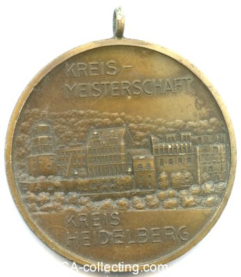 HEIDELBERG. Meisterschafts-Medaille. Stadtansicht mit...