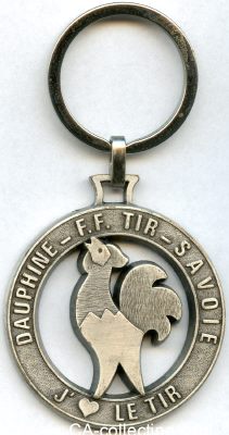 MEDAILLE 'Dauphine - F.F. Tir-Savoie'. Weißmetall...