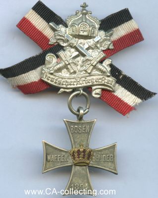 BOSEN. Kreuz der Waffenbrüder Bosen 1894....