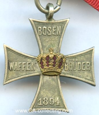 Foto 3 : BOSEN. Kreuz der Waffenbrüder Bosen 1894....