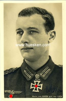 GAZAN, Waldemar von gen. Gaza. Oberst i.G. des Heeres,...