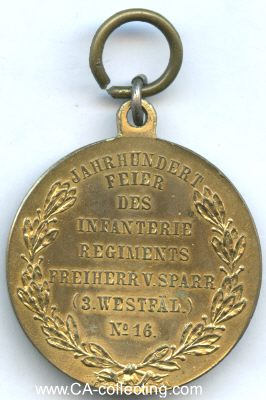 Foto 2 : 100 JAHR-JUBILÄUMSMEDAILLE 1913 des Infanterie...