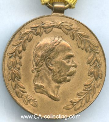 Foto 3 : FEUERWEHR-EHRENMEDAILLE M.1905 FÜR 25 JAHRE. Bronze....