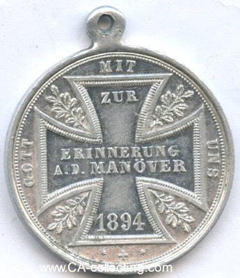 Photo 2 : MEDAILLE 1894 zur Erinnerung an das Manöver 1894....
