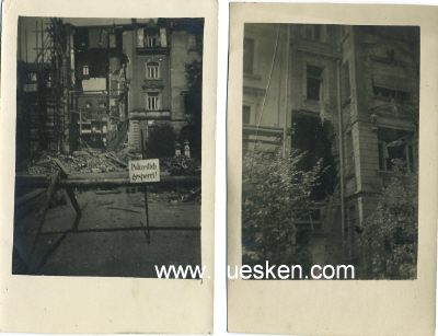 2 PHOTOS 14x9cm: Aufnahmen mit Häusern nach...
