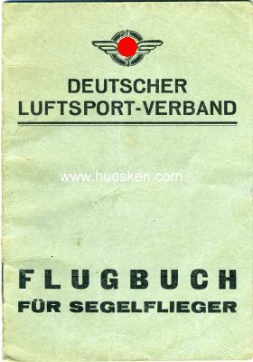 FLUGBUCH FÜR SEGELFLIEGER. Ortsgruppe Kassel 1936,...