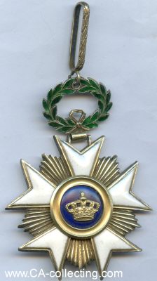 KRONEN-ORDEN 3. KLASSE Kommandeurkreuz. Silber vergoldet...