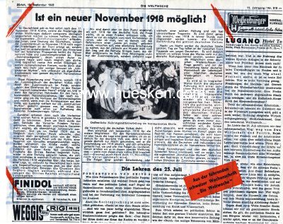 ALLIIERTES FLUGBLATT 'Ist ein neuer November 1918...