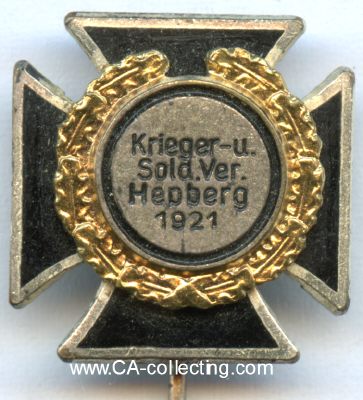 HEPBERG. Abzeichen des Krieger- und Soldatenverein...