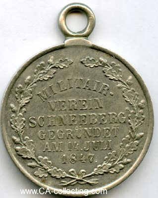 Photo 2 : SCHNEEBERG. Medaille des Militärverein Schneeberg...