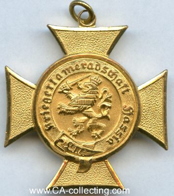 KRIEGERKAMERADSCHAFT HASSIA. Verdienstkreuz. Bronze...