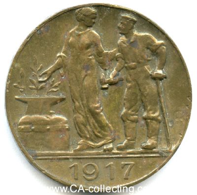 LEIPZIG. Medaille 1917 des Kreisverbandes Heimatdank im...