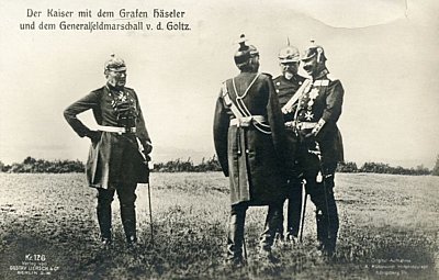 PHOTO-POSTKARTE Der Kaiser mit dem Grafen Häseler...