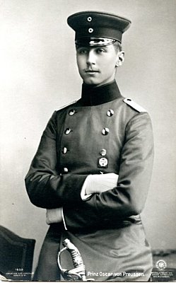 PHOTO-POSTKARTE Prinz Oscar von Preussen