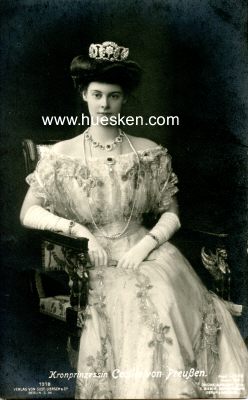 PHOTO-POSTKARTE Kronprinzessin Cecilie von Preußen