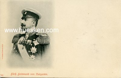 PORTRÄT-POSTKARTE Fürst Ferdinand von Bulgarien