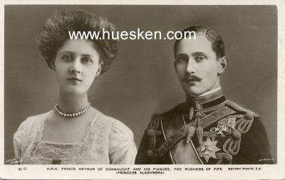 PHOTO-POSTKARTE H.R.H. Prince Arthur Of Connaught and his...