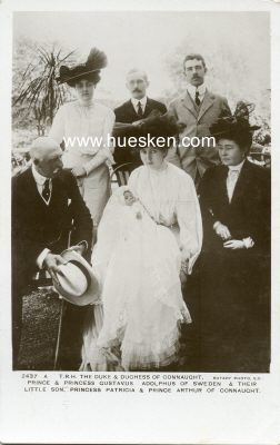 PHOTO-POSTKARTE T.R.H. The Duke & Duchess Of Connaught,...
