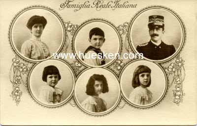 PHOTO-POSTKARTE Famiglia Reale Italiana.