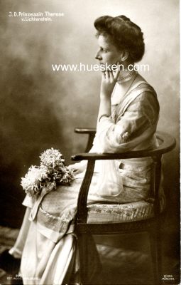 PHOTO-POSTKARTE J.D. Prinzessin Therese von Lichtenstein.