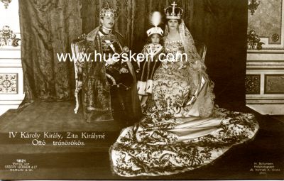 PHOTO-POSTKARTE IV Károly Király, Zita...