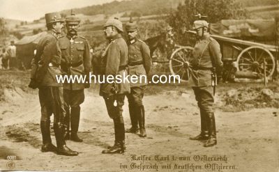 PHOTO-POSTKARTE Kaiser Carl I. von Oesterreich im...