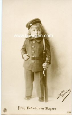 PHOTO-POSTKARTE Prinz Ludwig von Bayern