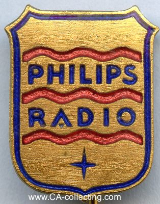 PHILIPS RADIO Berlin. Firmenabzeichen um 1935. Bronze...