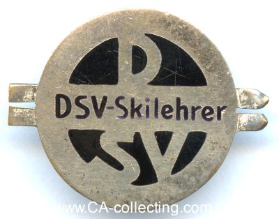 DEUTSCHER SKIVERBAND (DSV). Skilehrerabzeichen um 1910....