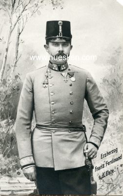 PHOTO-POSTKARTE Erzherzog Franz Ferdinand d'Este (obere...