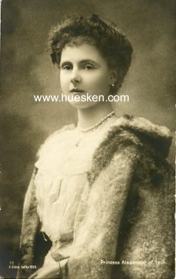 PHOTO-POSTKARTE Prinzess Alexander of Teck