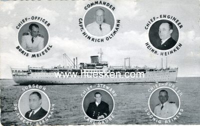 EUROPA-CANADA-LINE. Photo-Postkarte 'MS Seven Seas', 1957...